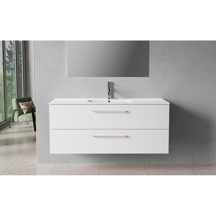 Milano underskab m/vask 120 cm hvid
